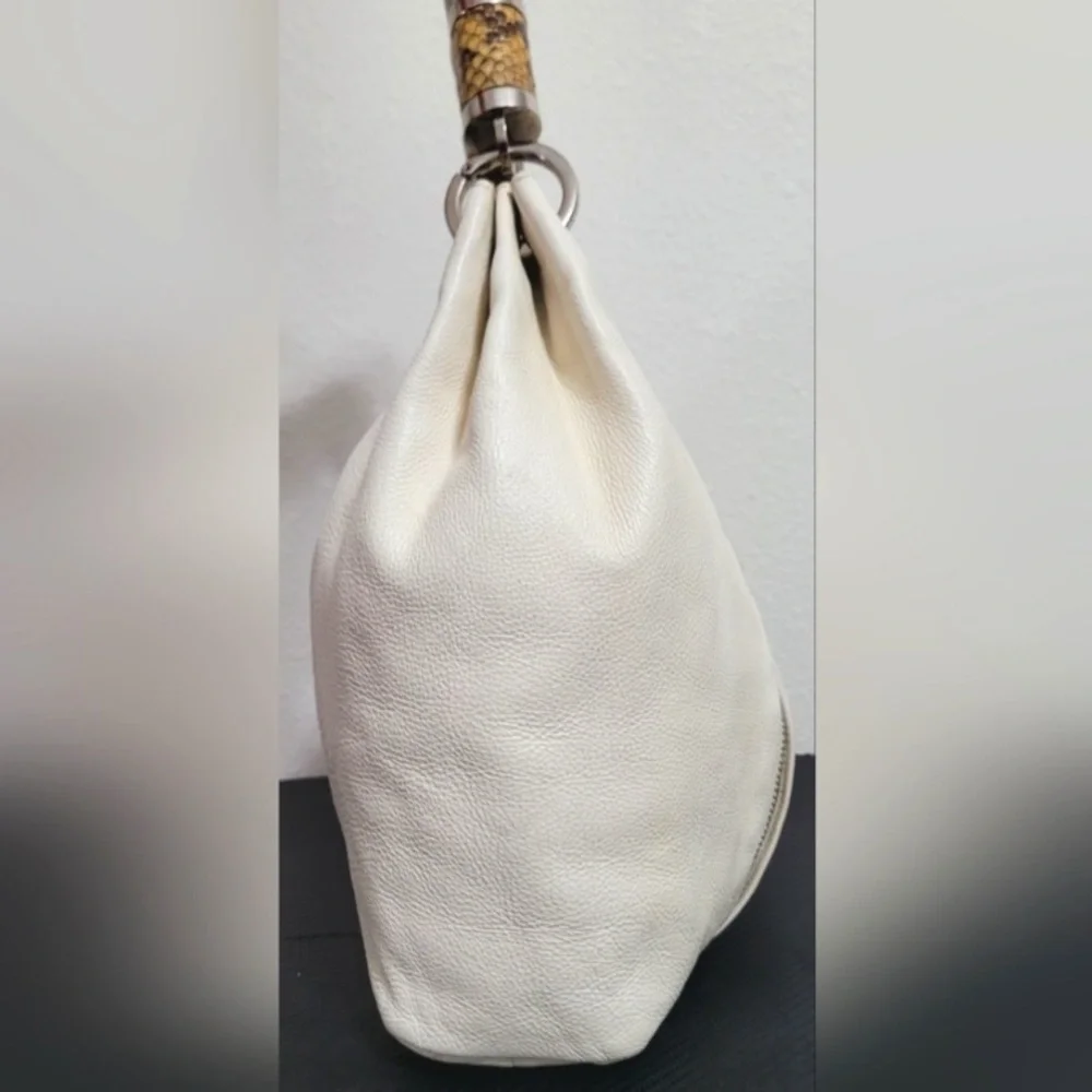 MICHAEL KORS Collection Tonne Leather Large Hobo Bag In EUC - Picture 3 of 13